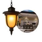 Pendente Colonial Toulouse Class Preto C/ Vidro Tipo Murano AC210T ST3002