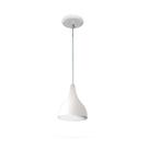 Pendente Colorido - Modelo Funil - Pequeno - 20 cm X 16 cm - Branco