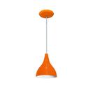 Pendente Colorido - Modelo Funil - Pequeno - 20 cm X 16 cm - Laranja