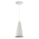 Pendente Cone Lowcost Aluminio Decoracao Branco