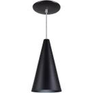 Pendente Cone Luminária Lustre Alumínio E27 Preto Textura Pendente Cone Luminária Lustre Alumínio E27 Preto Textura