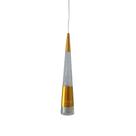 Pendente Cone Metal Dourado com Acrílico Bolha 32cm Led 10W 3200K Bivolt