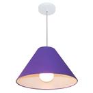 Pendente Cone Roxo MJ-4078 Para Mesa de Jantar e Estar