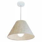 Pendente Cone Rustico Bege MJ-4078 Para Mesa de Jantar e Estar Pendente Cone Rustico Bege MJ-4078 Para Mesa de Jantar e Estar