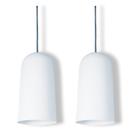 Pendente Copo Max Branco Kit com 2