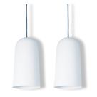 Pendente Copo Max Branco Kit com 2