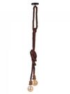 Pendente Corda 1,80m Marrom 2xE27 Ref 2039 Nordecor/MBLed
