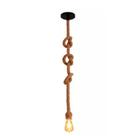 Pendente Corda Sisal Designer Rústico 2 metros Luminária Decoração