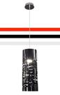 Pendente corte a laser preto de acrilico