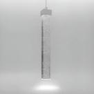 Pendente Cristal Bolhas 3w 20cm Quadrado C/ Canopla