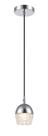 Pendente Cromado Vidro Transparente 14cm 1G9 PE-038/1 Mais Luz