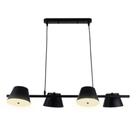 Pendente Cupola Metal Preto Fosco 4 Lâmpadas G9 Bivolt OR1203 Orluce