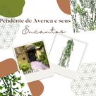 Pendente de avenca, erva doce, artificial com 80cm, verde
