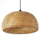 Pendente De Bambu Artesanal Fibra Natural 45 Cm Palha Nat23