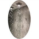 Pendente de cristal 14x14cm x 120cm altura desconexo