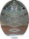 Pendente De Cristal K9 Com Até 2m E Base De Inox 70x70cm