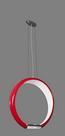 Pendente de luz indireta vermelho para lâmpada palito de Led Pendente de luz indireta vermelho para lâmpada palito de Led