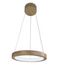 Pendente de Madeira Sirius LED 6000K Acrílico 40 cm Freijó
