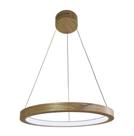 Pendente de Madeira Sirius LED 6000K Acrílico 60 cm Freijó