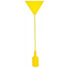 Pendente de Silicone até 40W Bocal E27 Amarelo 1 metro