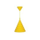 Pendente De Silicone E27 24cm Amarelo Taschibra