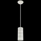 Pendente Decor Luminária Cilindro Alumínio Branco/Branco Pendente Decor Luminária Cilindro Alumínio Branco/Branco