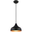 Pendente Decor Luminária Jupiter Alumínio Preto/Cobre Pendente Decor Luminária Jupiter Alumínio Preto/Cobre