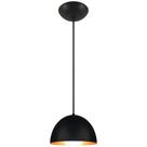 Pendente Decor Luminária Mexicano Alumínio Preto/Cobre P Pendente Decor Luminária Mexicano Alumínio Preto/Cobre P