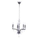 Pendente Diamantina Aco Cromado 47cm E-14 5 Lamp. Max 60w