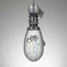 Pendente Dinâmica Led Bivolt Gota Transparente E Detalhe Colorido