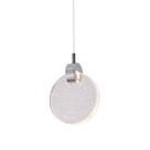 Pendente Disco Metal Cromado 13cm 3W 3000K Bivolt