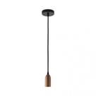 Pendente Dot Metal Vintage Longo Amadeirado Taschibra