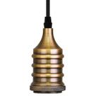 Pendente Dot Metal Wave Vintage Retro Dourado Taschibra