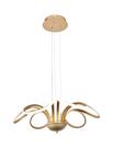 Pendente Dourado Fosco 80cm Led 65W 3000K Bivolt