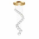 Pendente Dourado Para sala Cristal Legítimo Vai montado Led Brinde Pendente Dourado Para sala Cristal Legítimo Vai montado Led Brinde