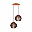 Pendente Duo - Mini Ball- marrom
