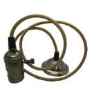 Pendente E27 Antigo Retro Vintage Com Switch - Bronze