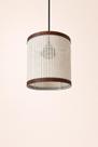 Pendente eclipse luminaria de teto lustre ratan palha indiana japandi