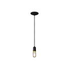 Pendente em Alumínio para 1 Lâmpada Orbital Preto - Nacional Iluminação