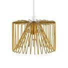 Pendente em metal aramado dourado - 14cm