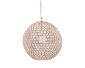 Pendente em Metal na cor Cobre com Cristais - 30CM