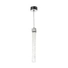 Pendente Empire Cristal Bolhas Led Tubo Vidro Para Cabeceira de Cama e Banheiro