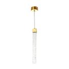 Pendente Empire Cristal Bolhas Led Tubo Vidro Para Cabeceira de Cama e Banheiro