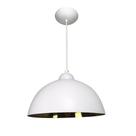 Pendente Esfera 30cm Branco Fosco/Ouro - Caisma - 3702-BRF/OU Pendente Esfera 30cm Branco Fosco/Ouro - Caisma - 3702-BRF/OU