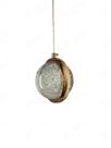Pendente Esfera Vidro Dourado 11cm Led 7W 3 em 1 Bivolt 15739-PL
