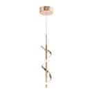 Pendente Espiral Dourado 37cm Led 10W 4000K Bivolt