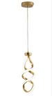 Pendente Espiral Dourado 37cm Led 20W 4000K Bivolt