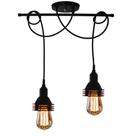 Pendente Estilo Industrial Moderno Aro para 2 lâmpadas