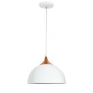 Pendente Evidence 30cm Branco e Cobre Dital