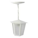 Pendente Externo Branco Sextavado Ideal Pendente Externo Branco Sextavado Ideal